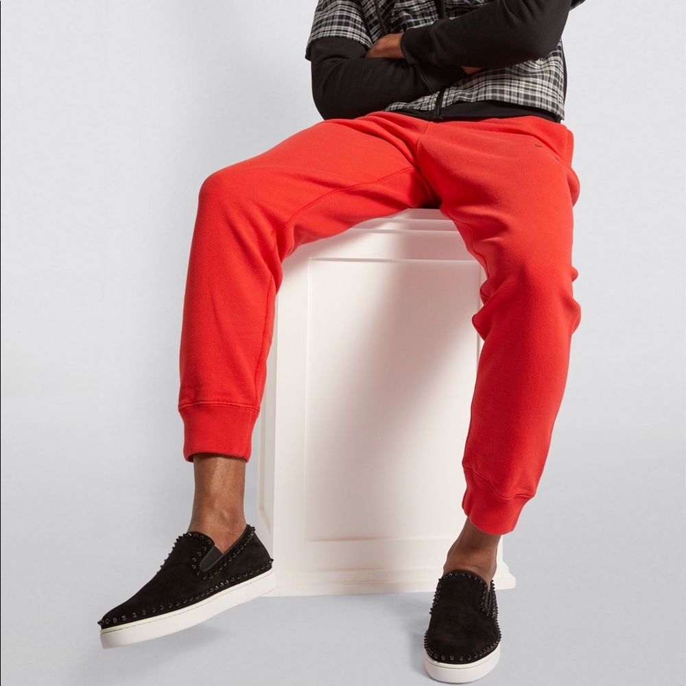 Christian Louboutine Studded Suede Sneakers